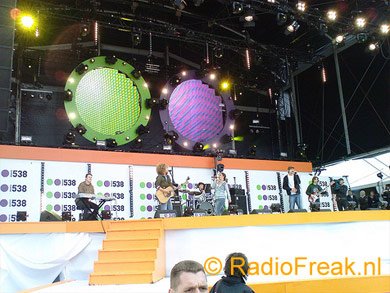 Het podium op het Museumplein