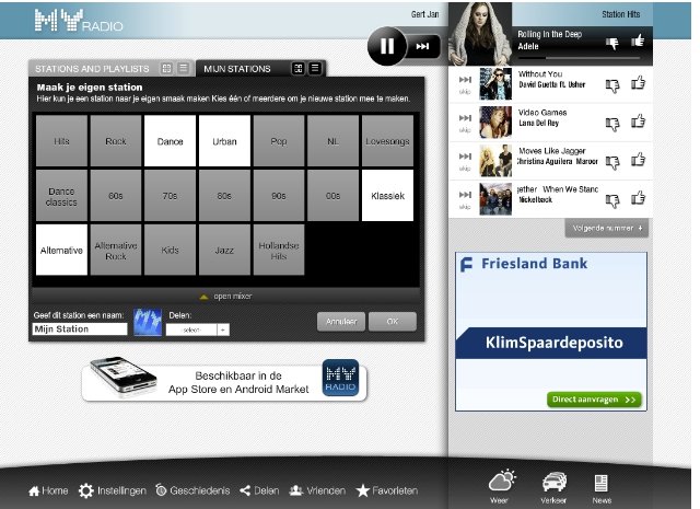 Zelf je station maken - MyRadio