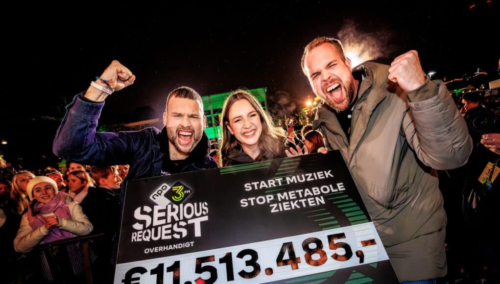 De eindstand van 3FM Serious Request 2024